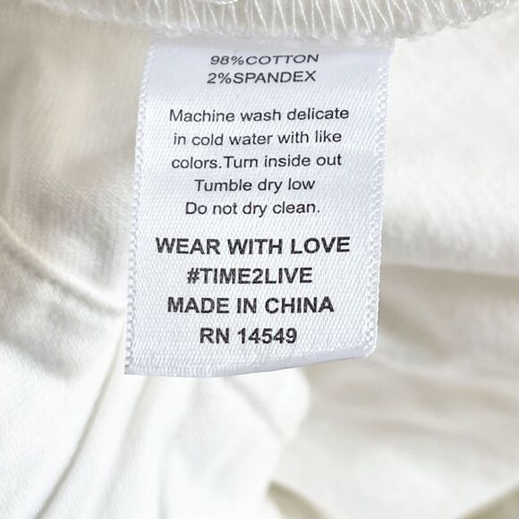 Electric & Rose Easy Drawstring Pant in white    XS NWT - Picture 9 of 10